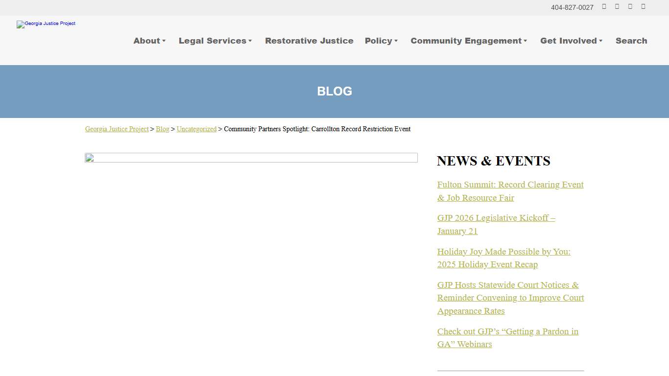 Community Partners Spotlight: Carrollton Record Restriction Event - Georgia Justice Project